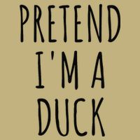 Pretend IM A Duck Funny Lazy Easy Duck Halloween T-Shirt