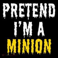 Pretend IM A Minion Halloween Party Funny Lazy Sweatshirt