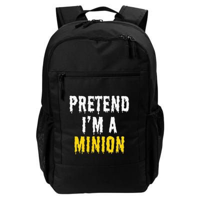 Pretend IM A Minion Halloween Party Funny Lazy Backpack
