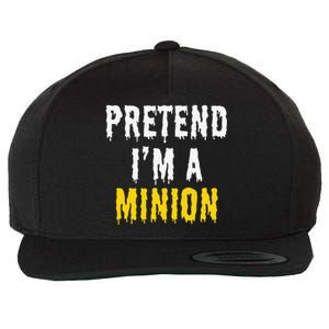 Pretend IM A Minion Halloween Party Funny Lazy Wool Snapback Cap