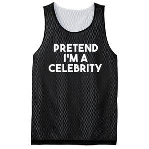 Pretend Im A Celebrity Funny Lazy Halloween Costume Mesh Reversible Basketball Jersey Tank