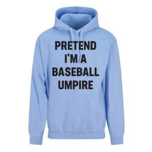 Pretend Im A Baseball Umpire Costume Funny Halloween Party Unisex Surf Hoodie