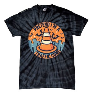 PRETEND IM A TRAFFIC CONE Halloween Costume Tie-Dye T-Shirt