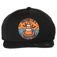 PRETEND IM A TRAFFIC CONE Halloween Costume Wool Snapback Cap