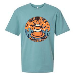 PRETEND IM A TRAFFIC CONE Halloween Costume Sueded Cloud Jersey T-Shirt