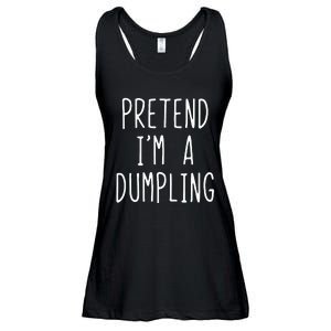 Pretend IM A Dumpling Costume Halloween Lazy Easy Ladies Essential Flowy Tank