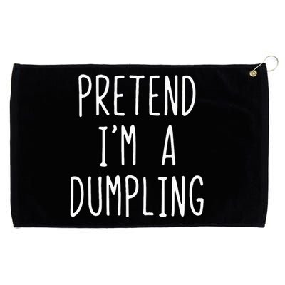 Pretend IM A Dumpling Costume Halloween Lazy Easy Grommeted Golf Towel