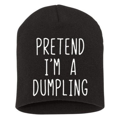 Pretend IM A Dumpling Costume Halloween Lazy Easy Short Acrylic Beanie