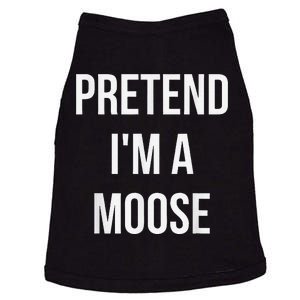 Pretend IM A Moose Adult Costume Halloween Brown Doggie Tank