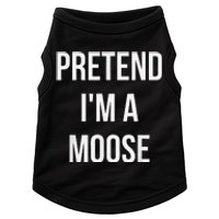 Pretend IM A Moose Adult Costume Halloween Brown Doggie Tank