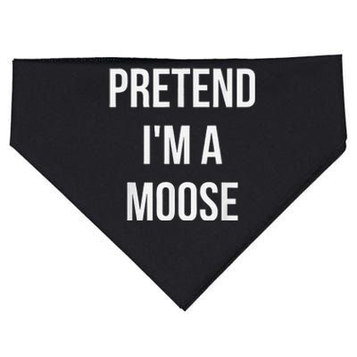 Pretend IM A Moose Adult Costume Halloween Brown USA-Made Doggie Bandana