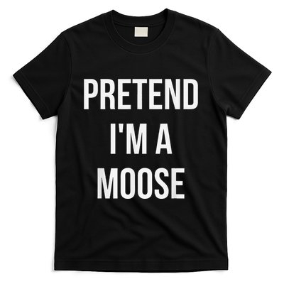 Pretend IM A Moose Adult Costume Halloween Brown T-Shirt