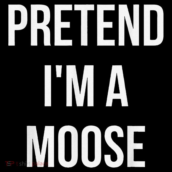 Pretend IM A Moose Adult Costume Halloween Brown Baby Bodysuit