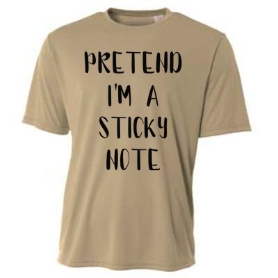 Pretend IM A Sticky Note Funny Lazy Easy Outfit Halloween Cooling Performance Crew T-Shirt