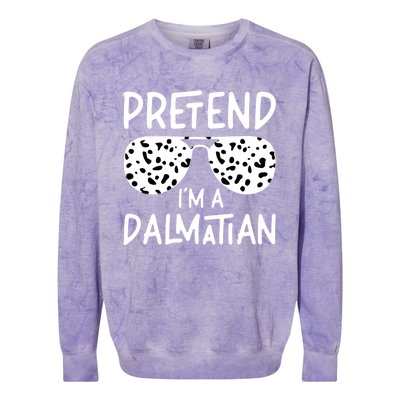 Pretend Im A Dalmatian Costume Funny Halloween Party Meaningful Gift Colorblast Crewneck Sweatshirt