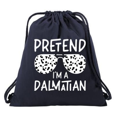 Pretend Im A Dalmatian Costume Funny Halloween Party Meaningful Gift Drawstring Bag