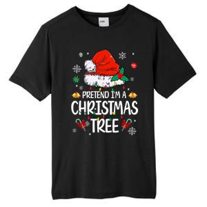 Pretend IM A Christmas Tree Funny Lazy Halloween Costume Great Gift Tall Fusion ChromaSoft Performance T-Shirt