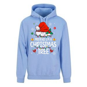 Pretend IM A Christmas Tree Funny Lazy Halloween Costume Great Gift Unisex Surf Hoodie