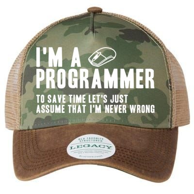 Programmer Is Always Right Software Engineer Programming Gift Legacy Tie Dye Trucker Hat