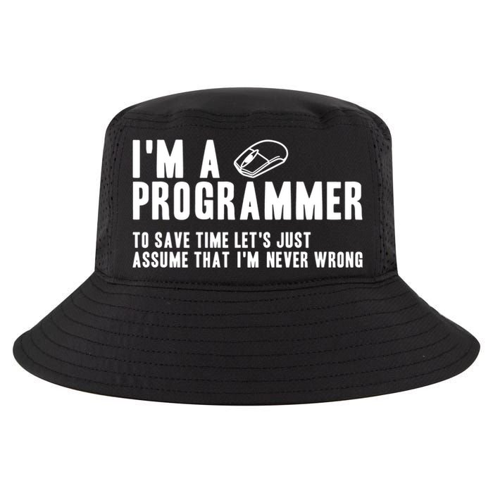 Programmer Is Always Right Software Engineer Programming Gift Cool Comfort Performance Bucket Hat
