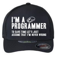 Programmer Is Always Right Software Engineer Programming Gift Flexfit Unipanel Trucker Cap