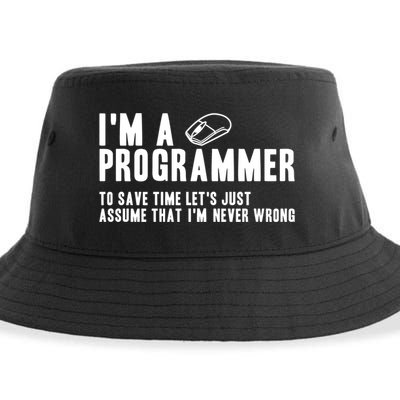 Programmer Is Always Right Software Engineer Programming Gift Sustainable Bucket Hat