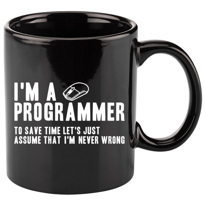 Programmer Is Always Right Software Engineer Programming Gift 11oz C Handle Ceramic Mug