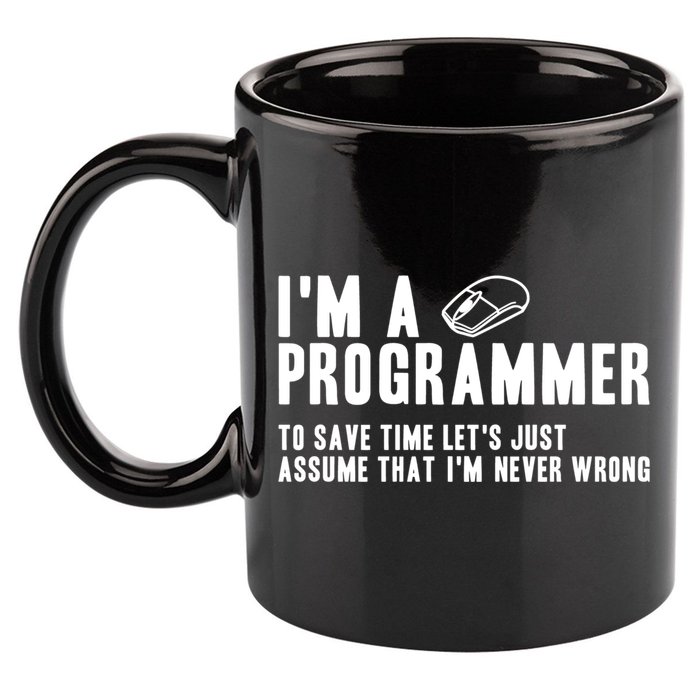 Programmer Is Always Right Software Engineer Programming Gift 11oz C Handle Ceramic Mug