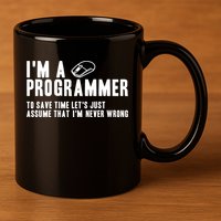 Programmer Is Always Right Software Engineer Programming Gift 11oz C Handle Ceramic Mug