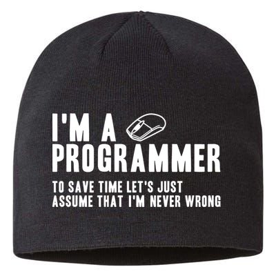 Programmer Is Always Right Software Engineer Programming Gift Sustainable Beanie