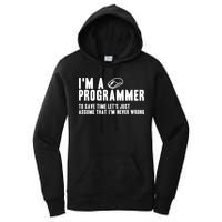 Programmer Is Always Right Software Engineer Programming Gift Women's Pullover Hoodie
