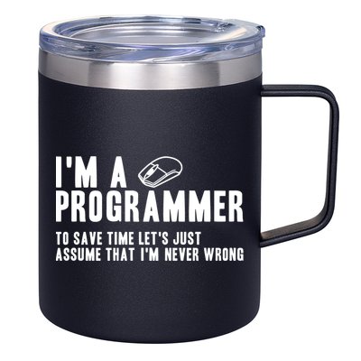 Programmer Is Always Right Software Engineer Programming Gift 12oz Stainless Steel Coffee Mug