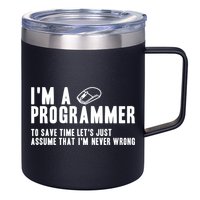 Programmer Is Always Right Software Engineer Programming Gift 12oz Stainless Steel Coffee Mug