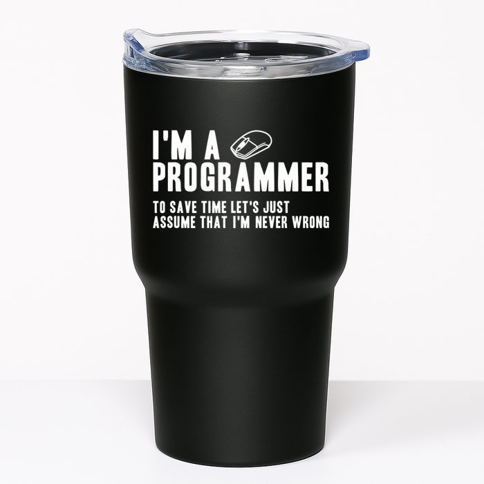 Programmer Is Always Right Software Engineer Programming Gift Tumbler