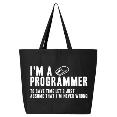 Programmer Is Always Right Software Engineer Programming Gift 25L Jumbo Tote