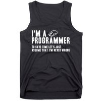 Programmer Is Always Right Software Engineer Programming Gift Tank Top