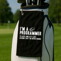 Programmer Is Always Right Software Engineer Programming Gift Golf Towel