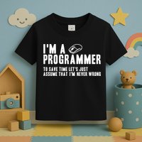 Programmer Is Always Right Software Engineer Programming Gift Toddler T-Shirt