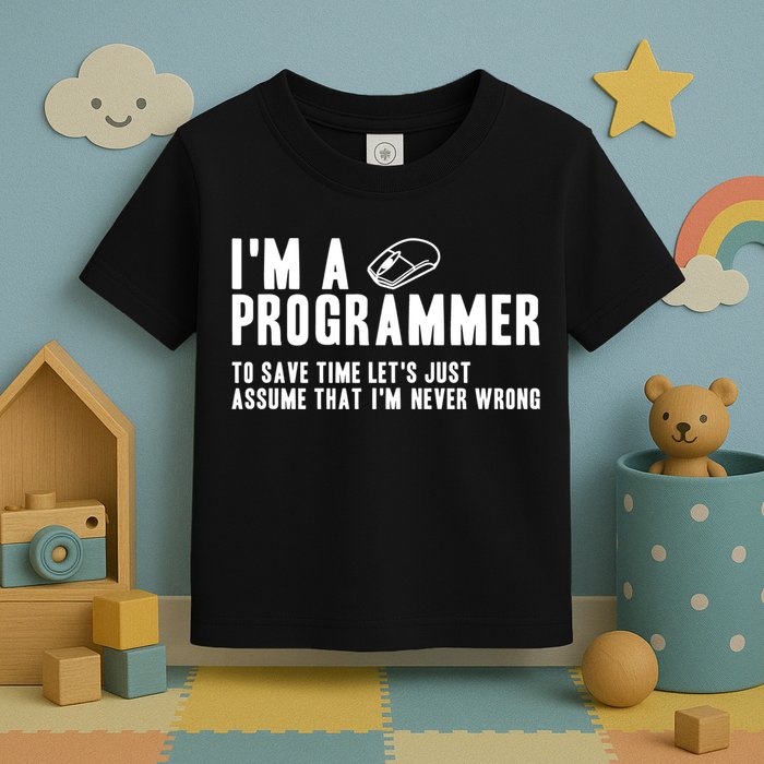 Programmer Is Always Right Software Engineer Programming Gift Toddler T-Shirt
