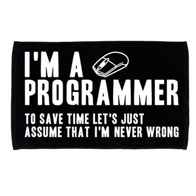 Programmer Is Always Right Software Engineer Programming Gift Microfiber Hand Towel