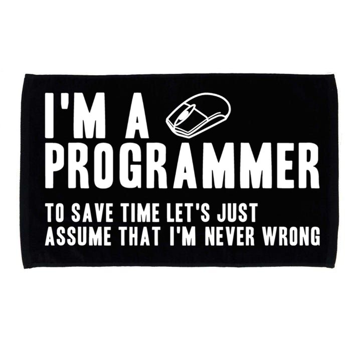 Programmer Is Always Right Software Engineer Programming Gift Microfiber Hand Towel