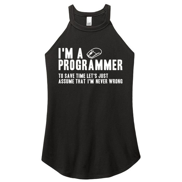 Programmer Is Always Right Software Engineer Programming Gift Women's Perfect Tri Rocker Tank