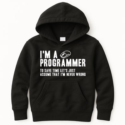 Programmer Is Always Right Software Engineer Programming Gift Kids Hoodie