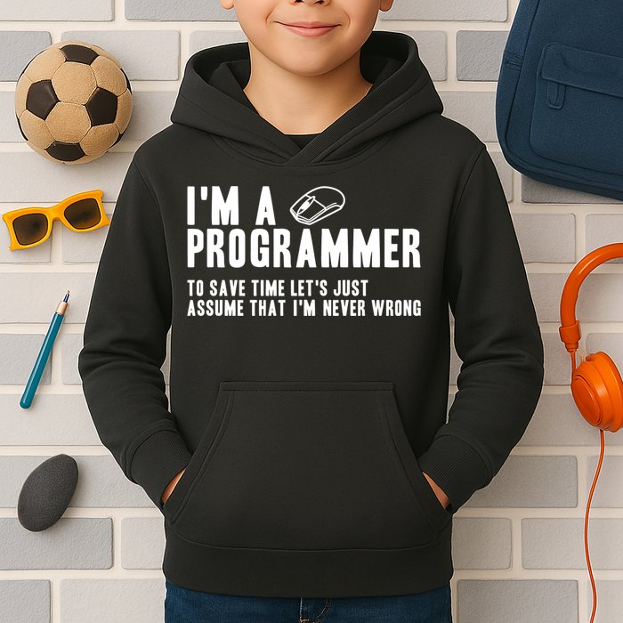 Programmer Is Always Right Software Engineer Programming Gift Kids Hoodie