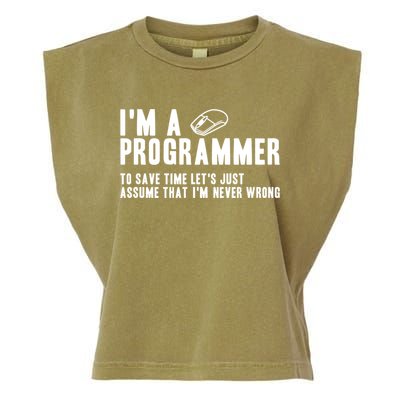 Programmer Is Always Right Software Engineer Programming Gift Garment-Dyed Women's Muscle Tee