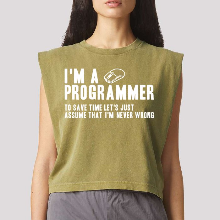 Programmer Is Always Right Software Engineer Programming Gift Garment-Dyed Women's Muscle Tee