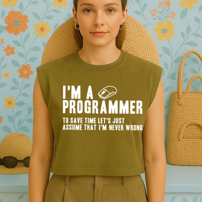 Programmer Is Always Right Software Engineer Programming Gift Garment-Dyed Women's Muscle Tee