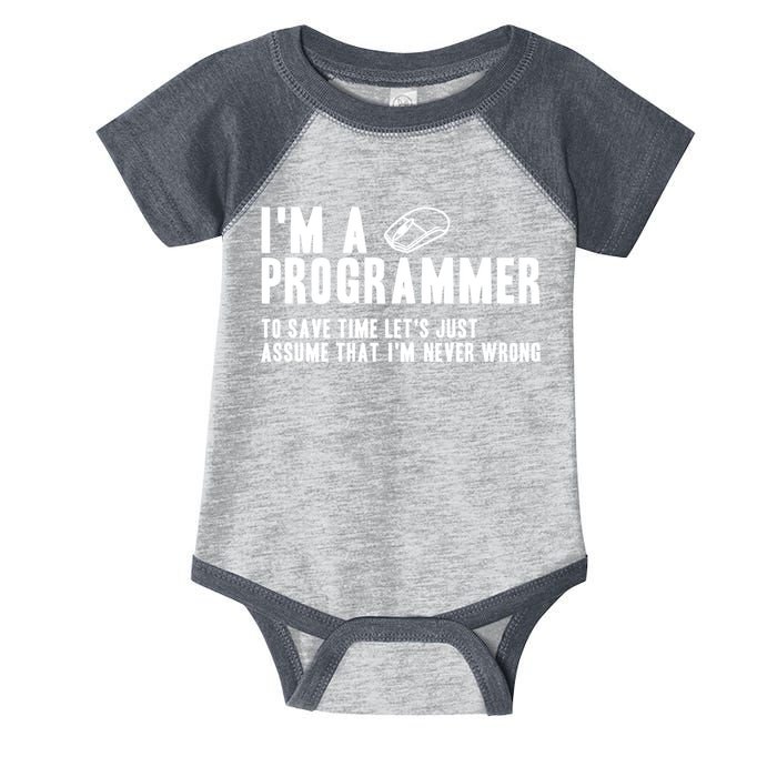 Programmer Is Always Right Software Engineer Programming Gift Infant Baby Jersey Bodysuit