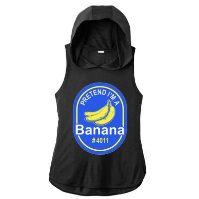 Pretend Im A Banana Lazy Halloween Last Minute Costume Ladies PosiCharge Tri-Blend Wicking Draft Hoodie Tank