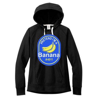 Pretend Im A Banana Lazy Halloween Last Minute Costume Women's Fleece Hoodie